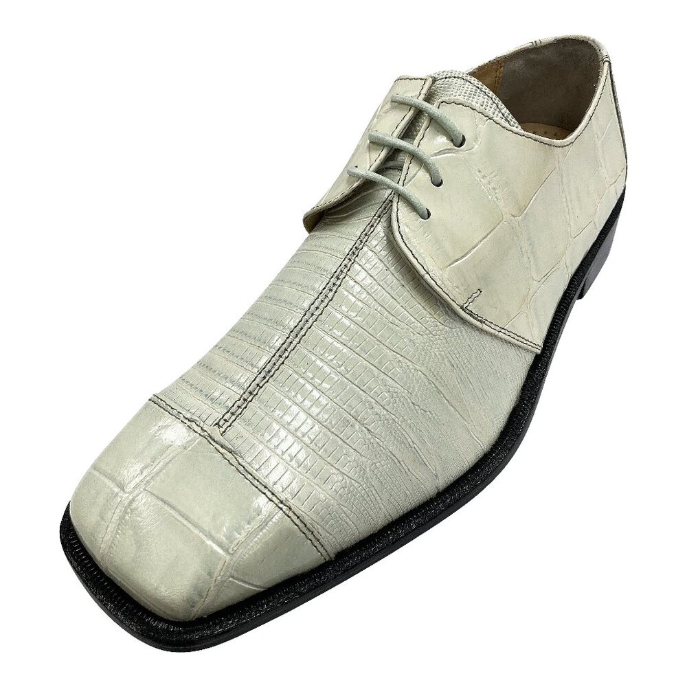LIBERTYZENO Mens Grey Lace-Up Shoes